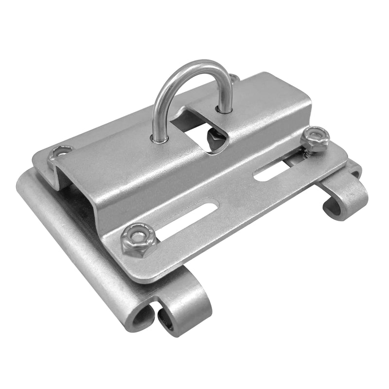 ISURE MARINE Stainless Steel Vertical Stanchion Rail Mount Anchor Bracket/Holder Rail Mount Fluke Anchor Bracket Rugged Durable High Hardness (Fits 7/8" to 1" Rails) for Boats Yachts Ships