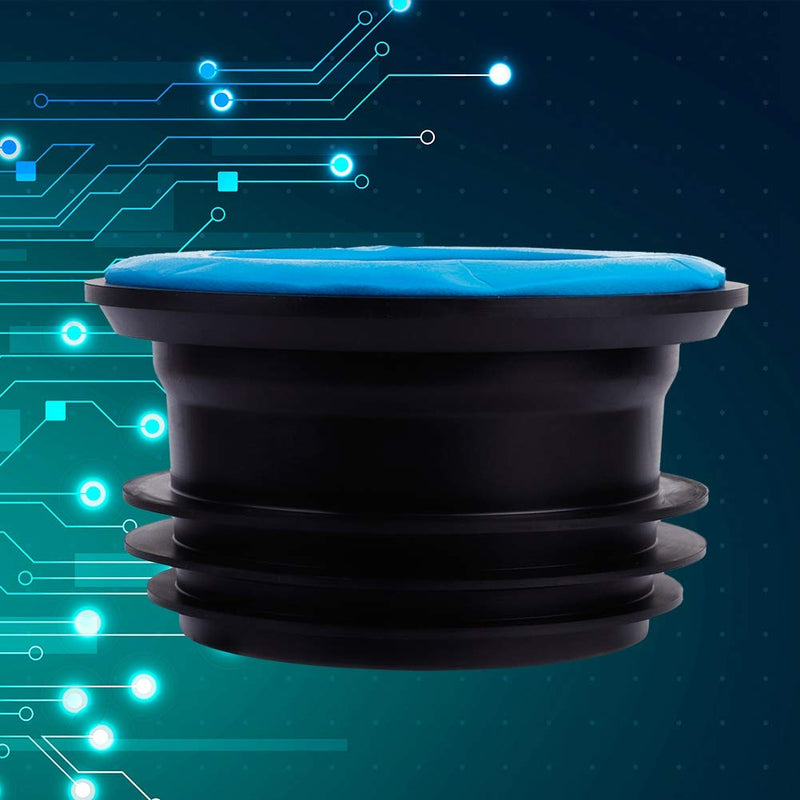 Toilet Rubber Ring, Leak Proof Rubber Toilet Bowl Gasket Durable Toilet Seal Ring for Toilet for Drain Pipe Sealing Suitable for 3" To 4"Outlet
