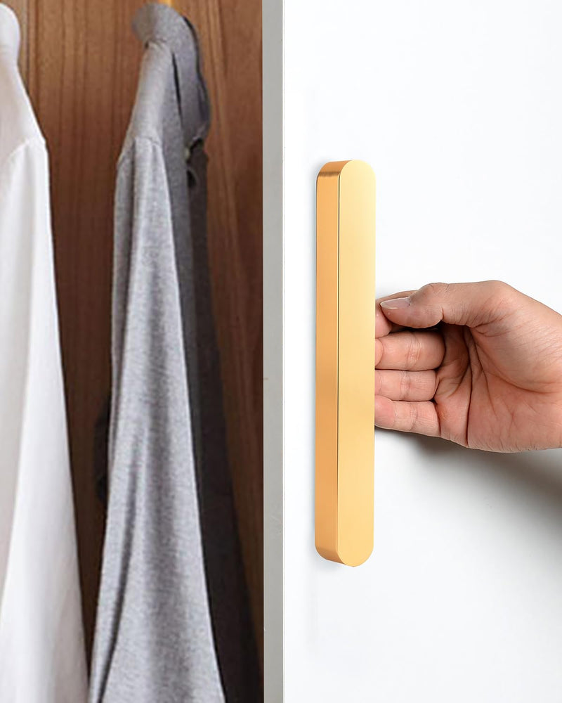 5 Pack Gold Drawer Pulls Dresser Handle Cup Handles for cabinets 6.3 Inch(160mm) Hole Center Modern Minimalist Furniture Hardware 6.3 Inch(160mm) Gold-5 Pack
