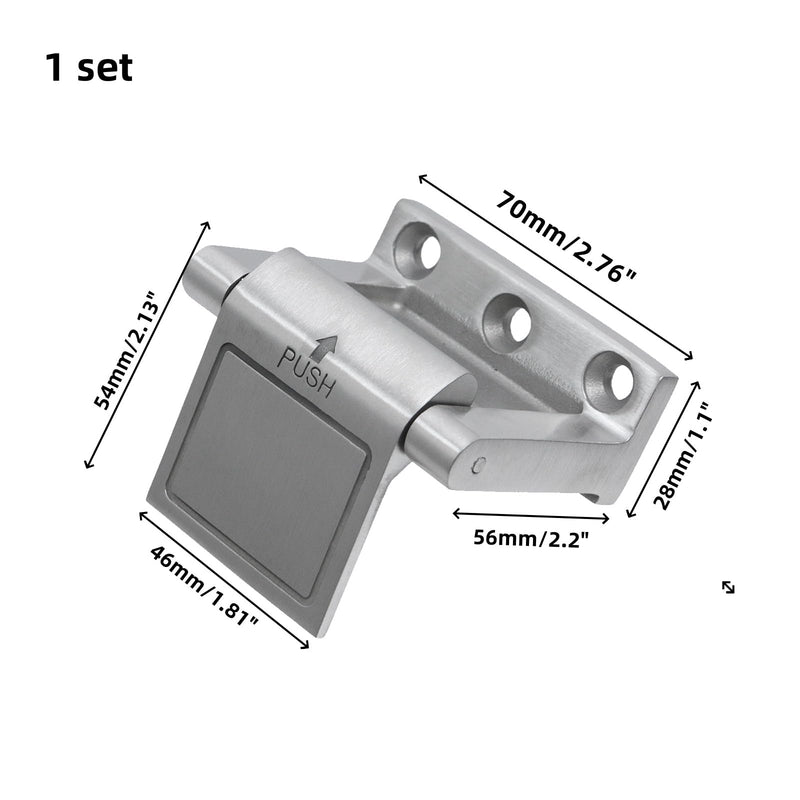 Upgraded Door Reinforcement Lock with Flip Design, Security Doors Lock, Door Stoppers Security for Reinforced Rooms Inside Homes, Apartments, Hotels (Silver) Silver