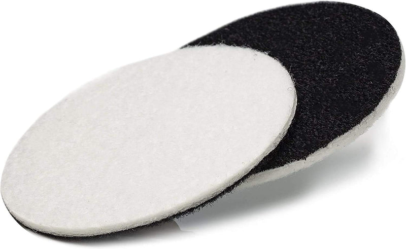 Glass Polish 5 inch (130mm) Pack of 10 Felt Polishing Pads for Polishing Glass, Plastic, Metal and Marble - GP11008