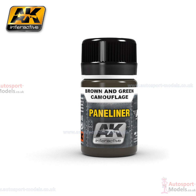 AK Interactive Air Series: Panel Liners Weathering Combo Enamel Paint Set (5 Colors) 35ml Bottle