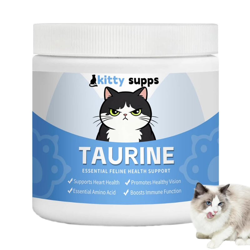 1PCS Kitty Supps Taurine for Cats,KittySupps Taurine for Cats,Taurine Supplement,Immune Support, Boost Energy & Vitality & Daily Wellness, 200 Grams/Bottle (1) 1