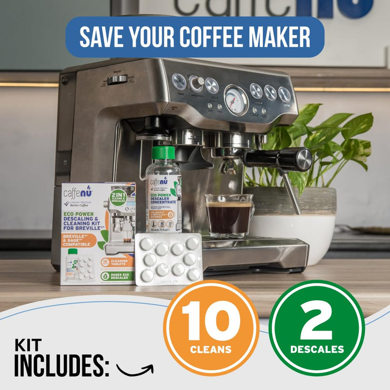 Caffenu Cleaning & Descaling Kit Compatible with Breville Espresso Machines