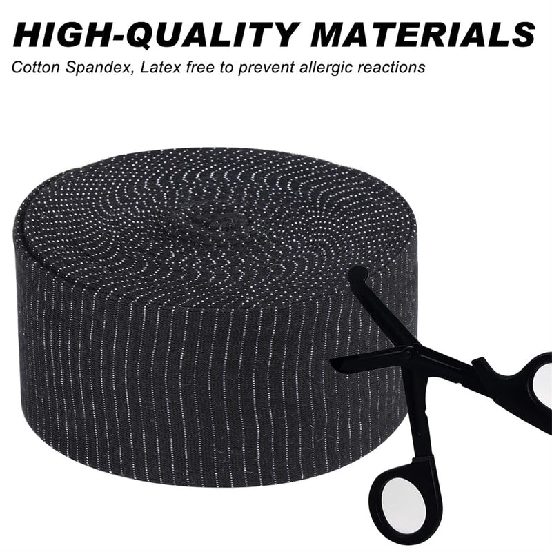 Tubular Bandages Elastic Support Bandage 2.75in X 26ft Washable Sport Bandage Side D Cotton Wound Dressing Sprain Bandages for Dressing Retention Wet Dry Wrapping