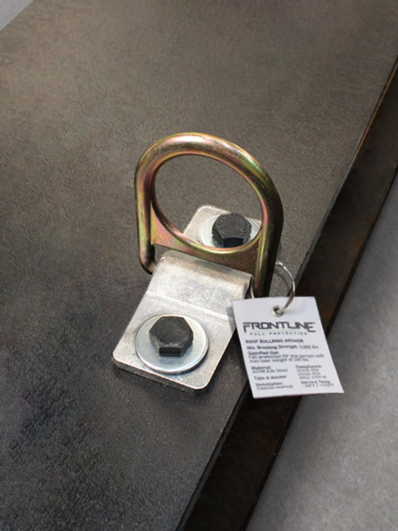 Frontline SBW01 Weld/Bolt-on Steel and Concrete Anchor | ASTM rated steel | can install and tie-off in multiple directions | Reusable Anchor | ANSI, OSHA & EN Compliant