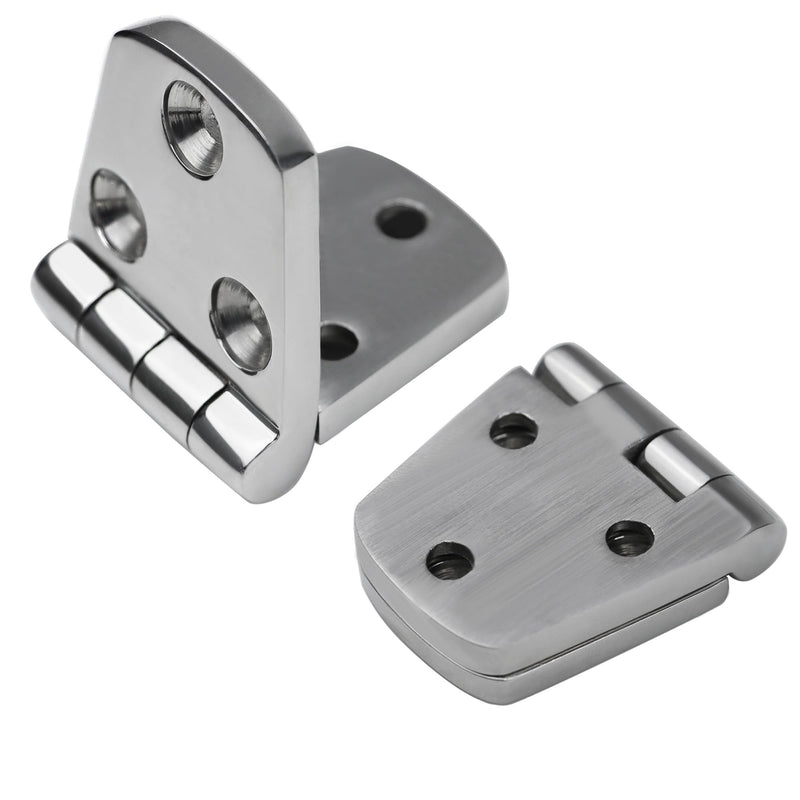 Stainless Steel Hinges Marine Grade 3" x 1.5" Boat Hinges Cast Solid 316 SS Mirror Polished Butt Hinges 76 mm x 38 mm with Screws for Boat, RVS (4 Pack) 4 Pack