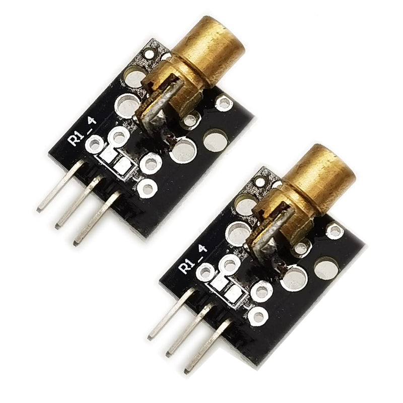 KIRO&SEEU 5pcs KY-008 Laser Transmitter 5V Laser Dot Diode Sensor Module Board for Arduino