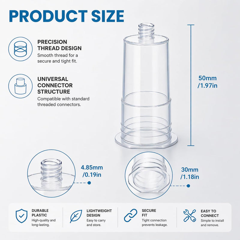Disposable Transparent Needle Holder for Medical Training – PP Material, Single-Use Simulation Needle Holder, Ideal for Nursing & Student Practice - 100 Pcs