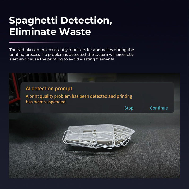 SainSmart Creality Nebula Camera for Ender-3 V3 KE/Ender 3 V3/Ender 3 V3 Plus/CR-10 SE/Halot-Mage Series/Creality Sonic Pad/Nebula Pad, Real-time Monitoring, Time-Lapse Filming, Spaghetti Detection