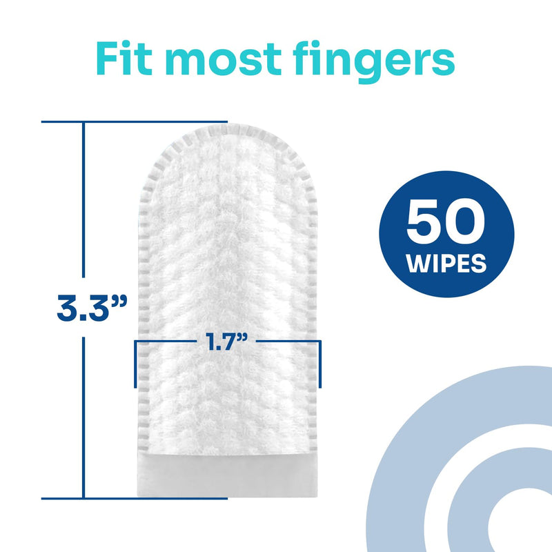 Ear Cleaner Finger Wipes for Dog and Cat 50 Conuts, Reduce Plaque and Tartar, Ear Wipes for Cat Remove Ear Wax, Dirt and Debris Freshens Breath - PawsPlanet Australia