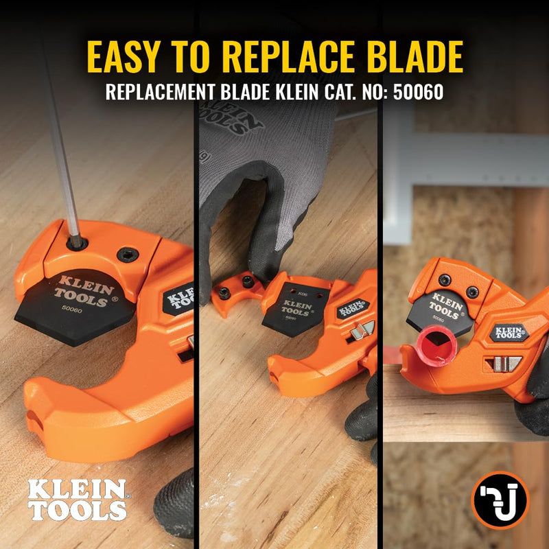 Klein Tools 50043 PEX Pipe and Tubing Cutter, 1-Inch I.D. Cutting Capacity for PEX Pipes and Soft-Shelled Tubing