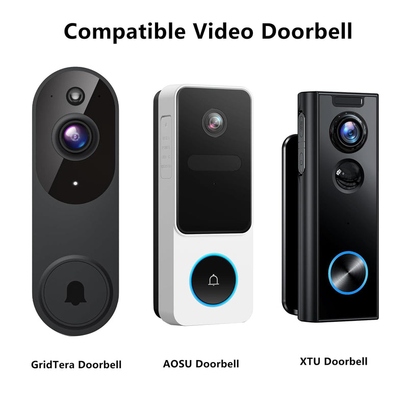 24V Doorbell Transformer Compatible with WYZE Doorbell v2, WYZE Wireless Doorbell Pro, WYZE Video Doorbell, XTU, AOSU Doorbell, 16ft Doorbell Power Adapter, Black