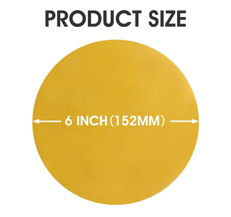 100 PCS PSA Sanding Discs 6 Inch 320 Grit Adhesive Backed Sandpaper Roll Sticky-Back Sandpaper for DA Sander Self Stick Aluminum Oxide Round Automotive Sandpaper with Sticky Back 100PCS 320Grit