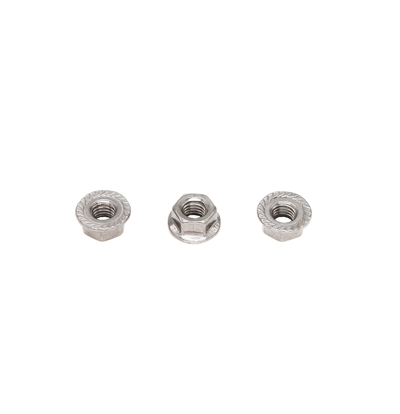 cSeao 60pcs M8 x 1.25mm Serrated Flange Nuts 304 Stainelss Steel Flange Lock Nuts M8 60pcs