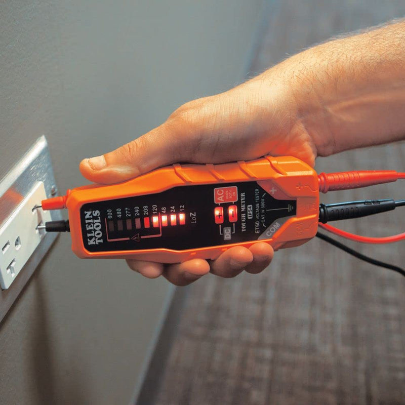 Klein Tools ET60 Voltage Tester, Tests AC and DC Voltage and Low Voltage, No Batteries Needed AC/DC Voltage