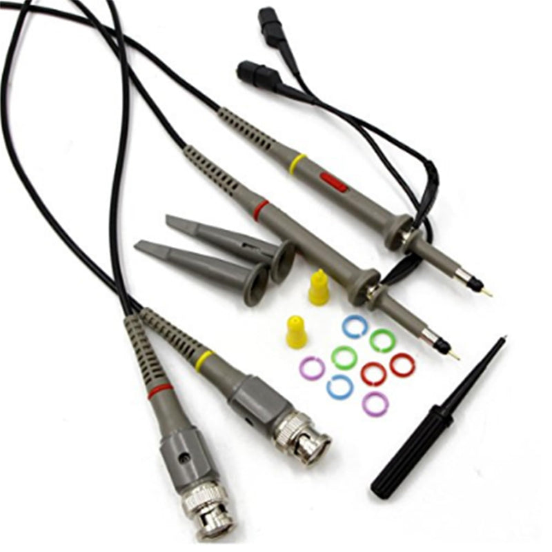 RioRand 2-Pack PP150 100 MHz Oscilloscope Clip Probes with Accessory Kit (2PCS) (B) B
