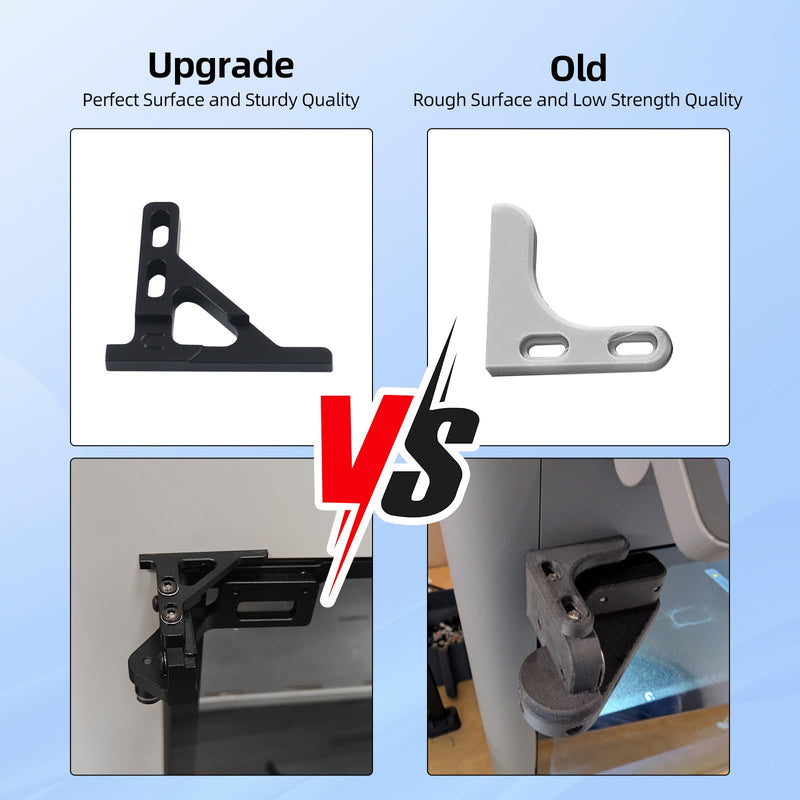 FYSETC Upgraded Metal Parts for Snapmaker-U1 Door: CNC Door Hinge 180/270° Adjustable Easy to Swivel Compatible with Snapmaker U1 3D Printer Not for J1 J1S