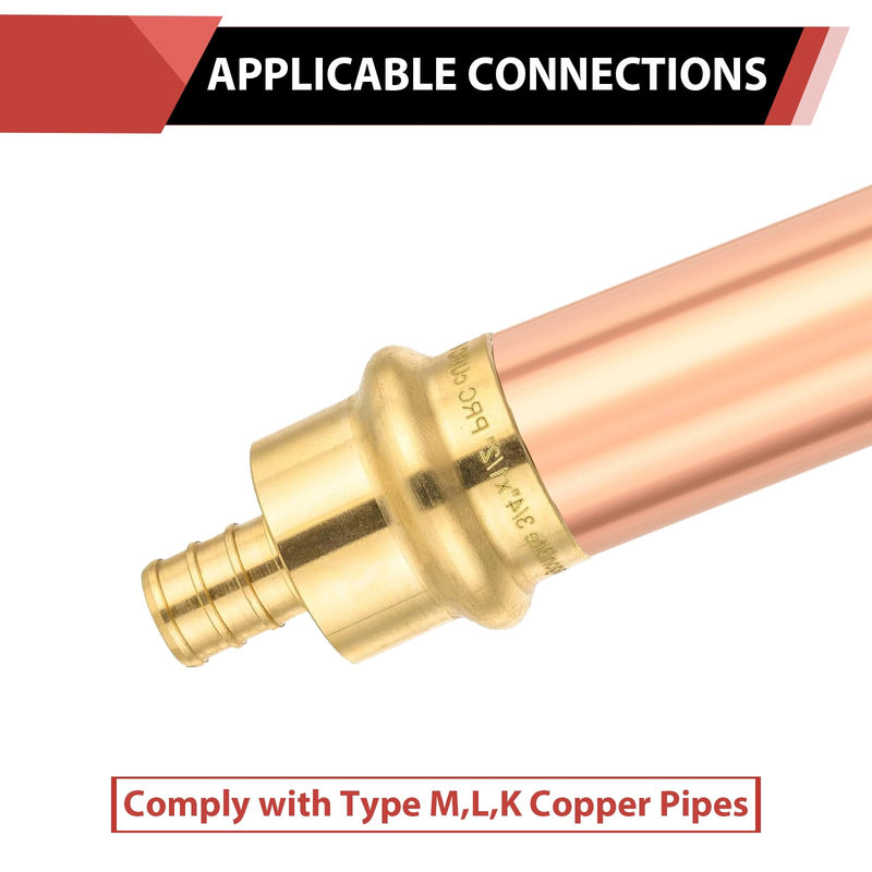 10Pcs EFIELD 3/4"Copper Press x 1/2"PEX Coupling Adapter(PRESS086-10)