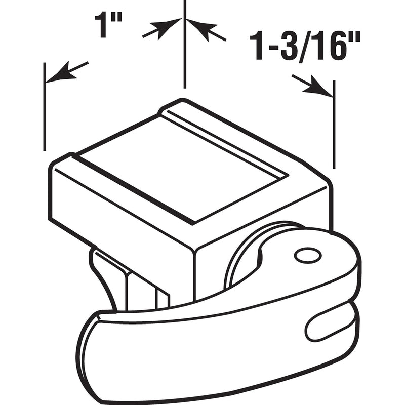 Prime-Line U 9809 Sliding Window Lock for Vinyl Windows – Easy Installation to Keep Windows Securely Closed – Diecast Construction, White (2 Pack)