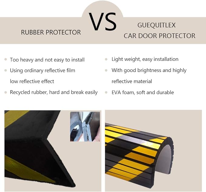 GUEQUITLEX Garage Wall Protection Foam Car Door Protector Wall Corner Guard Parking Garage Wall Edge Protector Protect Car Garage Wall Corner Edge Bumper Corner Guard 15.7*9.8*0.8 inch Black PB004PSP - NewNest Australia