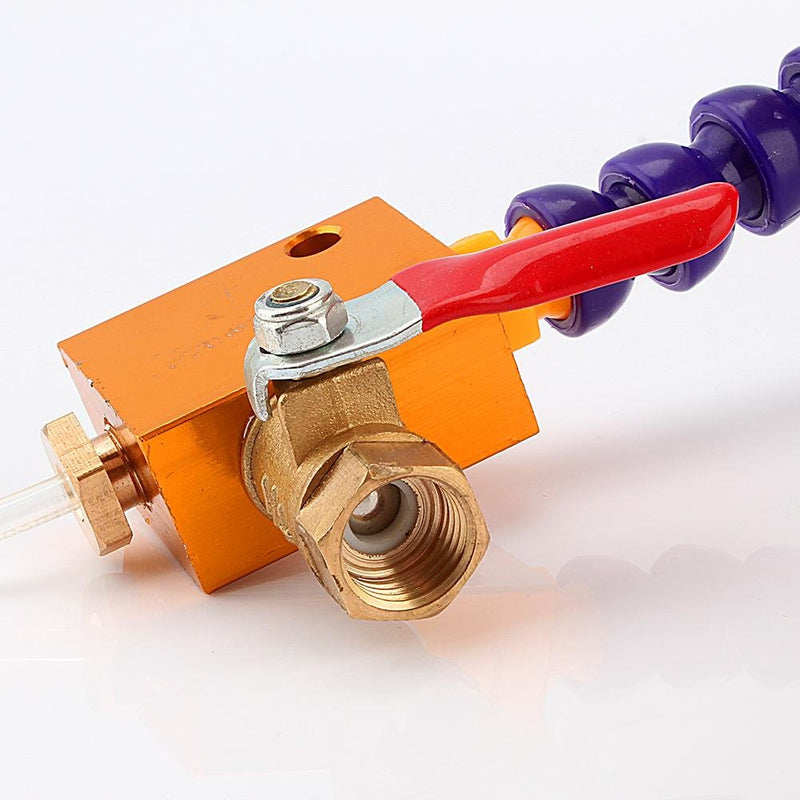 Thread Adjustable Mist Coolant Lubrication Spray System Magnetic Base Coolant Oil Water Hose Pipe for 8mm Air Pipe CNC Lathe Milling Drill