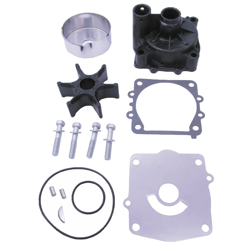 Boat Motor 6G5-W0078-01 6G5-W0078-A1-00 6G5-W0078-00 Water Pump Repair Kit with Housing for Yamaha 150HP 175HP 200HP 225HP V6 Outboard Engine, fit Sierra Marine 18-3311 18-3310