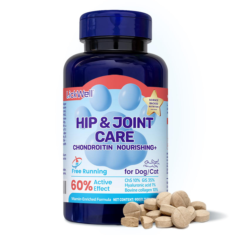 Glucosamine for Dogs, Hip & Joint Supplement for Dogs Cats, Glucosamine Chondroitin for Dog Supports Joint Health and Joint Pain Relief, Chicken Flavored for All Breeds and Sizes, 120 Tablets