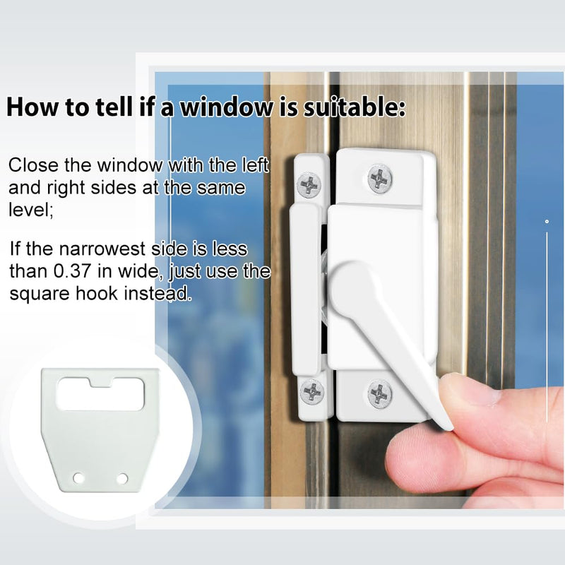 Sliding Window Sash Locks White ZUONAI 2 Pack Cam Sash Locks for Double Hung Window Latch Lock Security Vinyl Window Sash Lock and Keeper Replacement for Vertical and Horizontal Sliding Windows