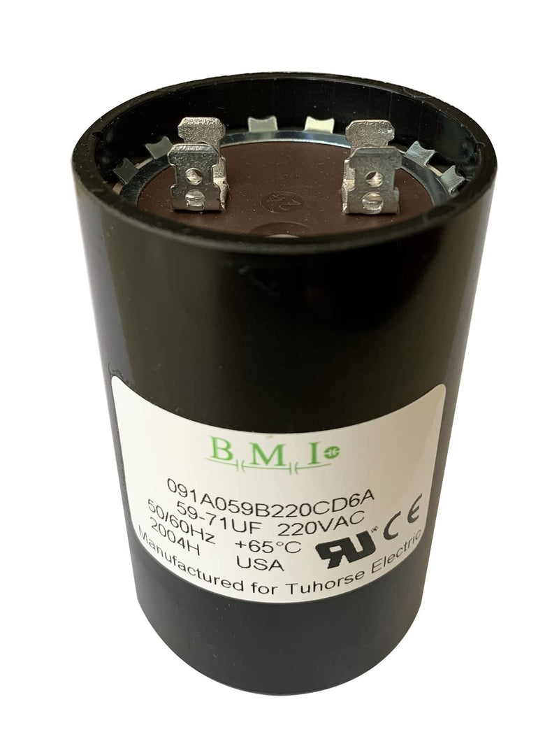 59-71 MFD (uF) 220VAC 1/2 and 3/4 HP Well Pump Control Box Motor Start Capacitor for Franklin 275464105, 2801054915, CRC 2824075015 New