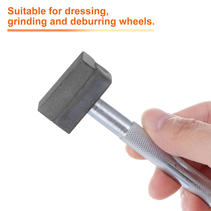 HARFINGTON Grinding Wheel Dresser 80 Grit Sintered Diamond Grinding Wheel Stone Dressing Tool with Flat Diamond Coated Surface for Grinding Truing Deburring Wheels, Brown
