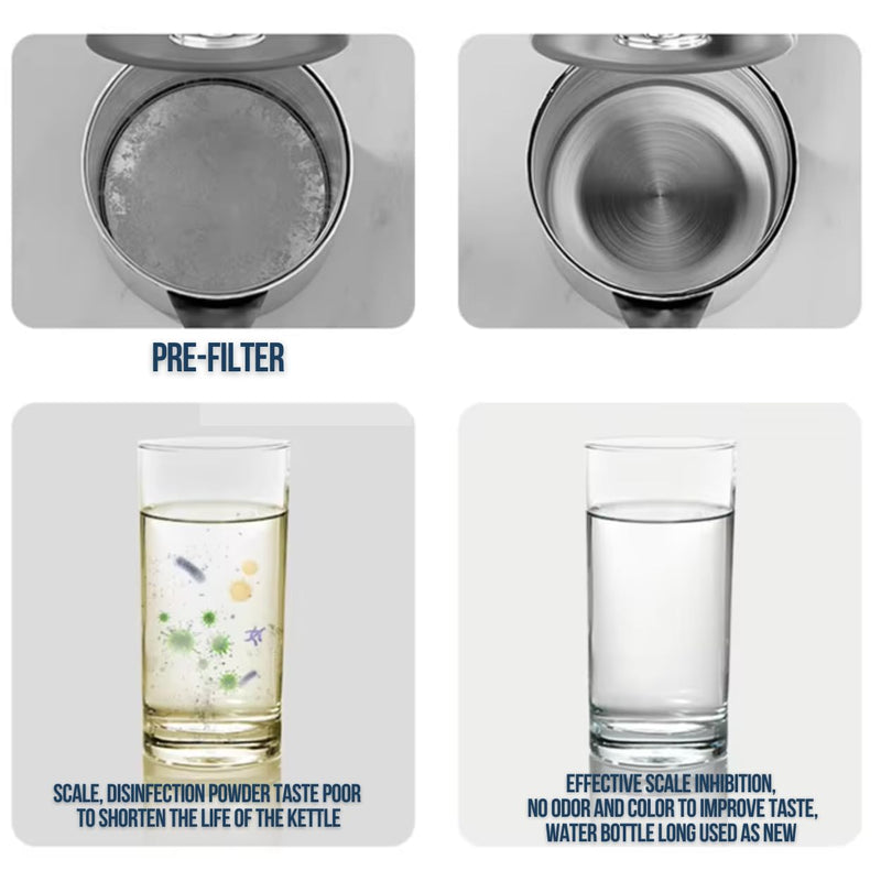 Faucet Mount Water Filter- Smart LED Display | Advanced UV Blue Light Purification Indicator | Reduce Lead Chlorine | Tap Water Purifier Fits Standard Faucets - Includes 1 Filter