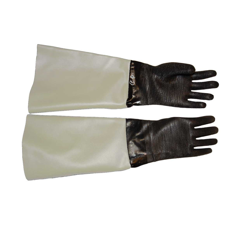 Gloves for Sandblasting Sandblaster Sand Blast Cabinet - 7.5" x 26" Made in USA