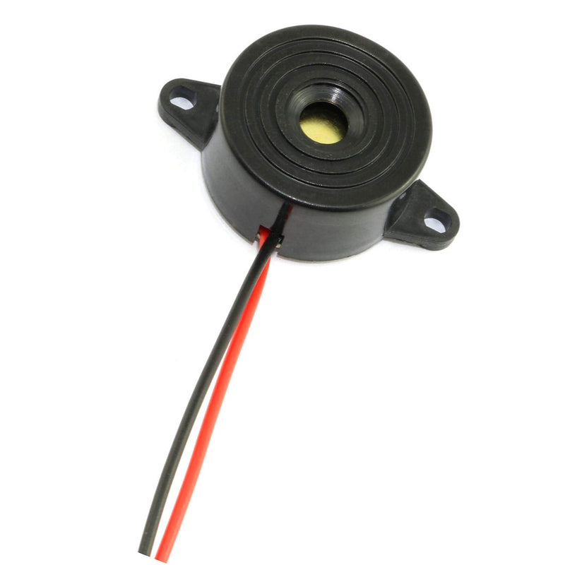 2pcs DC 3-24V Active Piezo Buzzer with Lead Wire 2312 High Decibels Continuous Sounder Electronic Buzzer Alarm 23x12mm