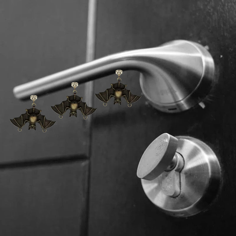 Brass Hinge Head Home Decoration bat,Magnetic Hinge Dropper Hanging,Magnetic Hinge Head Toppers,Door Hinge Pin Topper (Brass) Brass