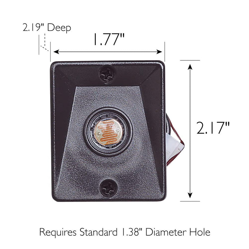 Replacement Dusk to Dawn Sensor for Outdoor Pole Lights - Automatic On/Off Light Sensor for Outdoor Lighting – Steel Light Sensor, Black, Design House 502146 Photo Eye