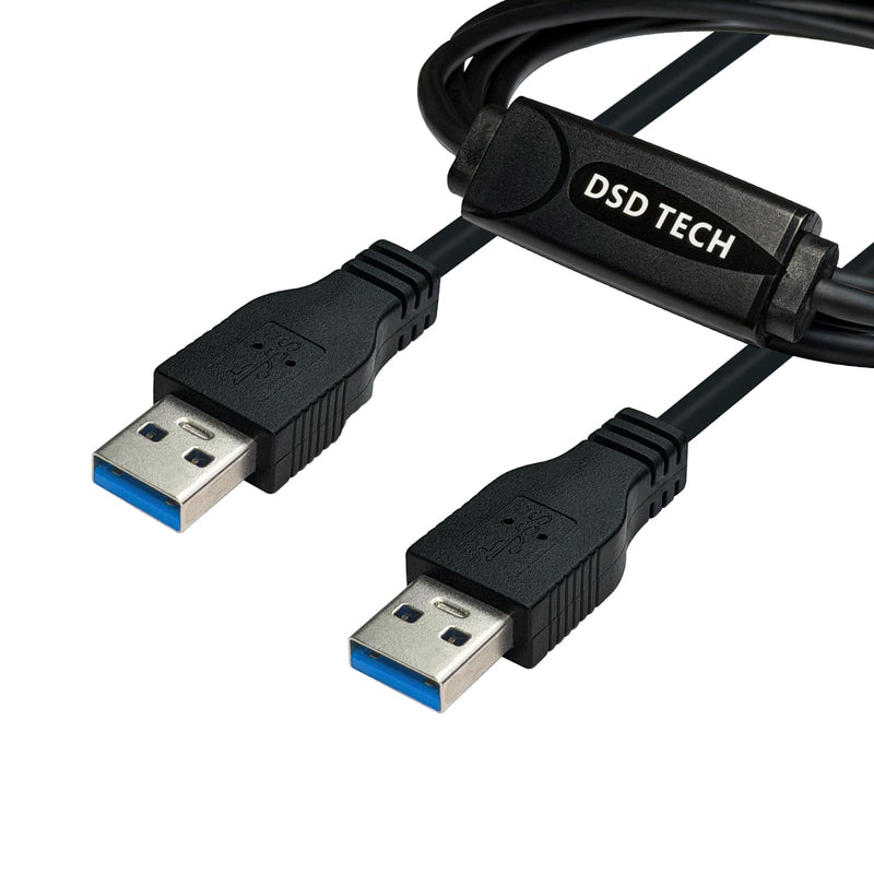 DSD TECH SH-K03A USB 3.0 Data Link Cable, 5Gbps Fast File Transfer & KM Sharing, Win and Mac, 10ft