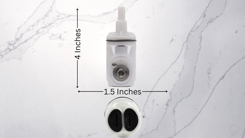 T & T Hardware Replacement Pressure Balance Cartridge for Valley Single Handle Shower V4268, Includes O-Rings & Washers, White