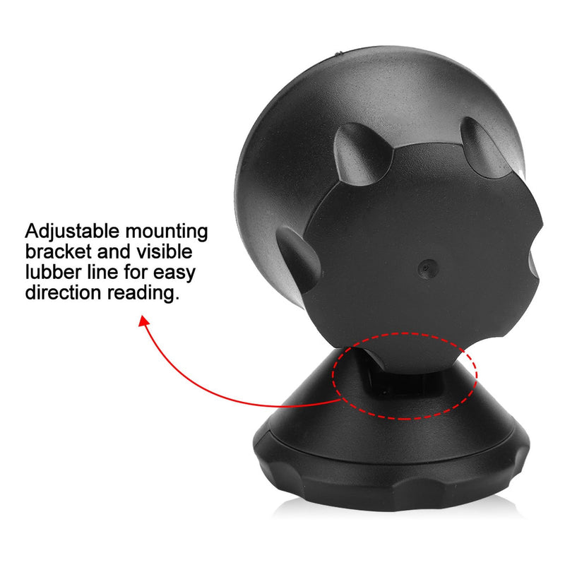 Gegong Adjustable Night Vision Compass for Boats Vehicles Black Marine Ball Compass