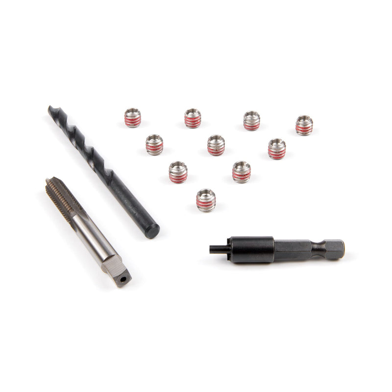 E-Z LOK Metal Thread Repair Kit Tool and Stainless Steel Threaded Inserts Thin Wall 10-32 x 5/16-24