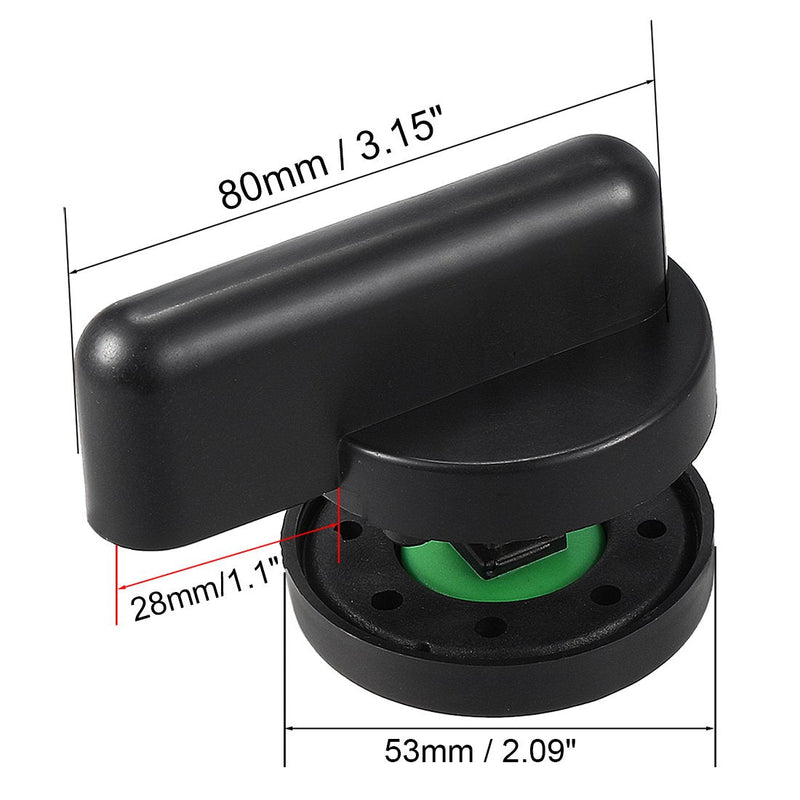 uxcell Privacy Indicator Door Lock 53mm Dia Plastic Nylon Indicating Lock for Public Partition Toilet Restroom Bathroom