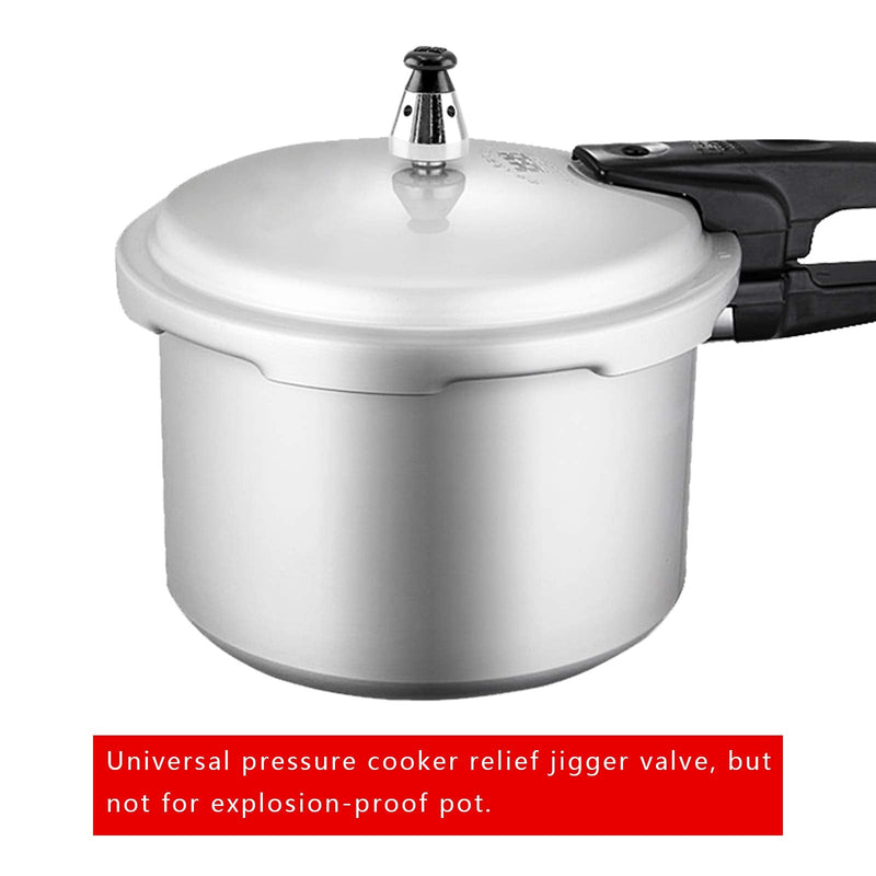 2PCS Universal Pressure Cooker Relief Jigger Valve with Exhaust Rod, Safe and Anti-blocking, Regulator Weight Pressure Control 80KPA