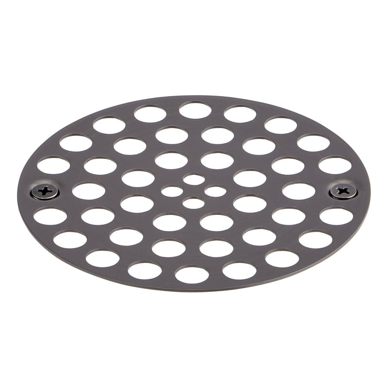 Signature Hardware FundamentALL 4" Round Screw-In Shower Drain Cover Aged Brass