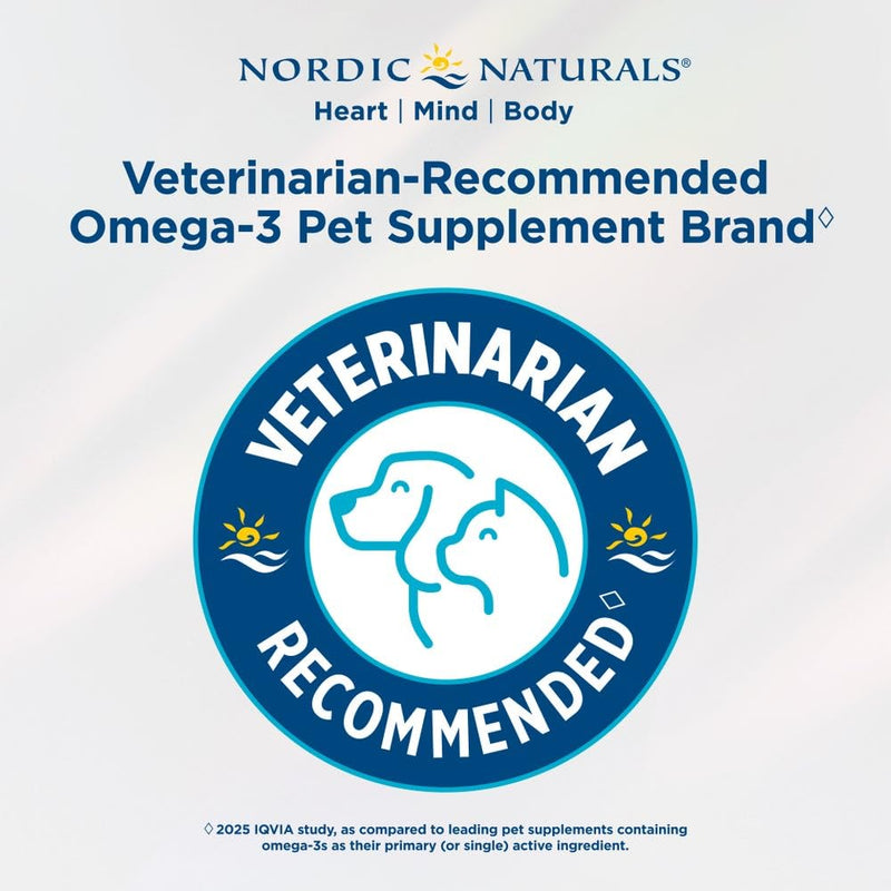 Nordic Naturals Pet Digestive Support with Probiotics, Pork Bone Broth Flavor - 30 Soft Chews - Nutritional Supplement for a Healthy Digestive System and GI Support - 30 Non-GMO Chews