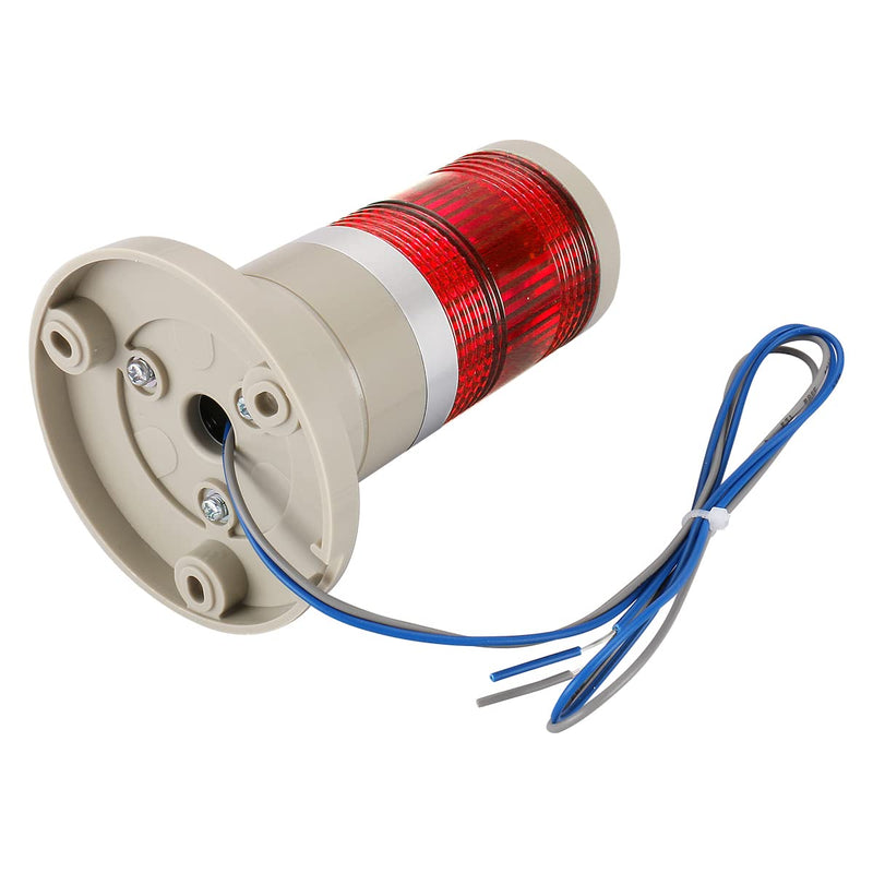Baomain Warning Continuous Light 110 VAC Red LED Industrial Signal Light Tower Lamp LTP-502T