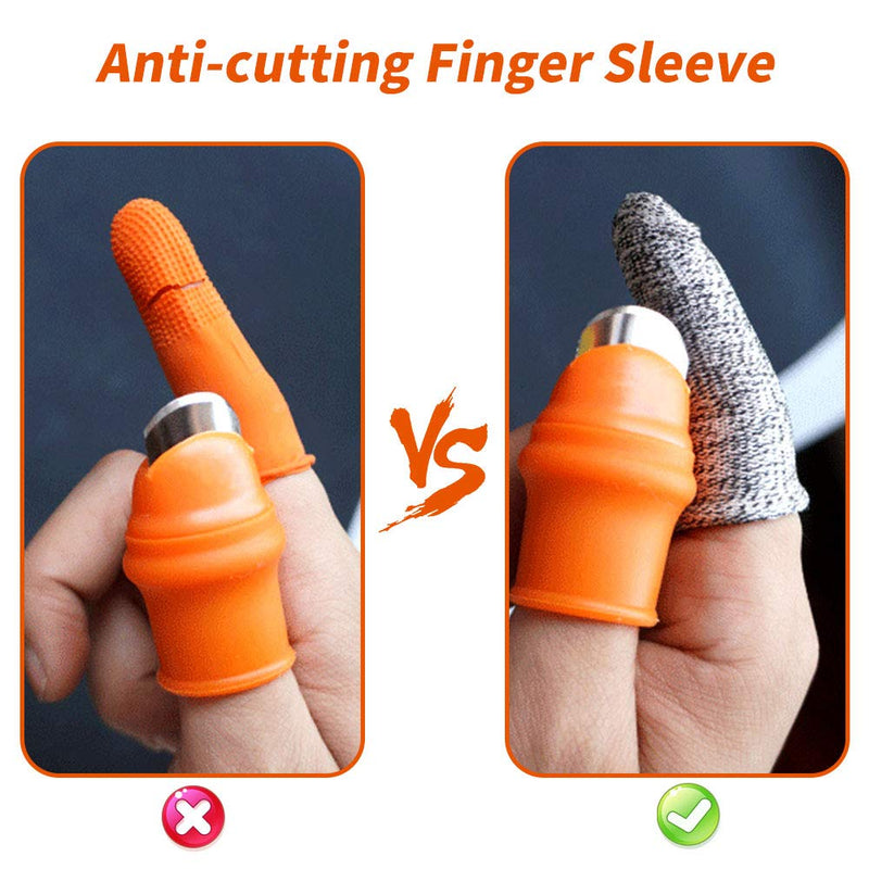YBB 12 Pcs Gardening Silicone Thumb Knife Harvesting Tool, Separator Finger Plant Fruit Picking Knife Garden Tool (L) L