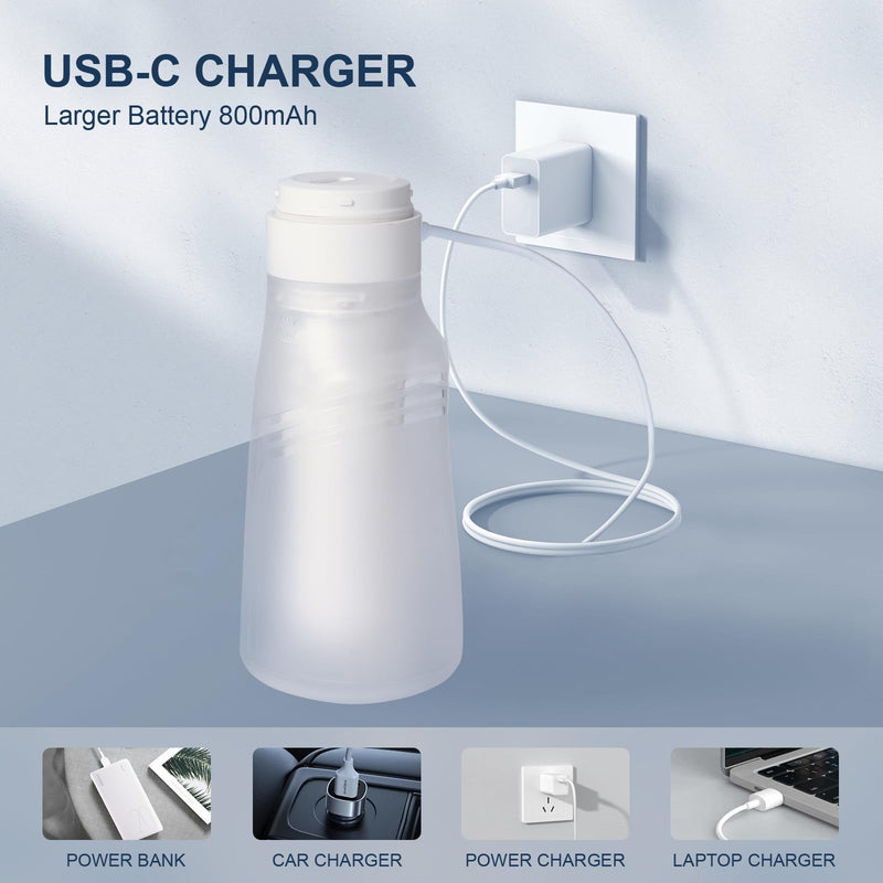 Portable Travel Bidet USB-C Rechargeable 400ml 3‑Mode Adjustable Pressure | IPX7 waterproof, cordless design, clean anywhere anytime – perfect for men, women, babies & postpartum care