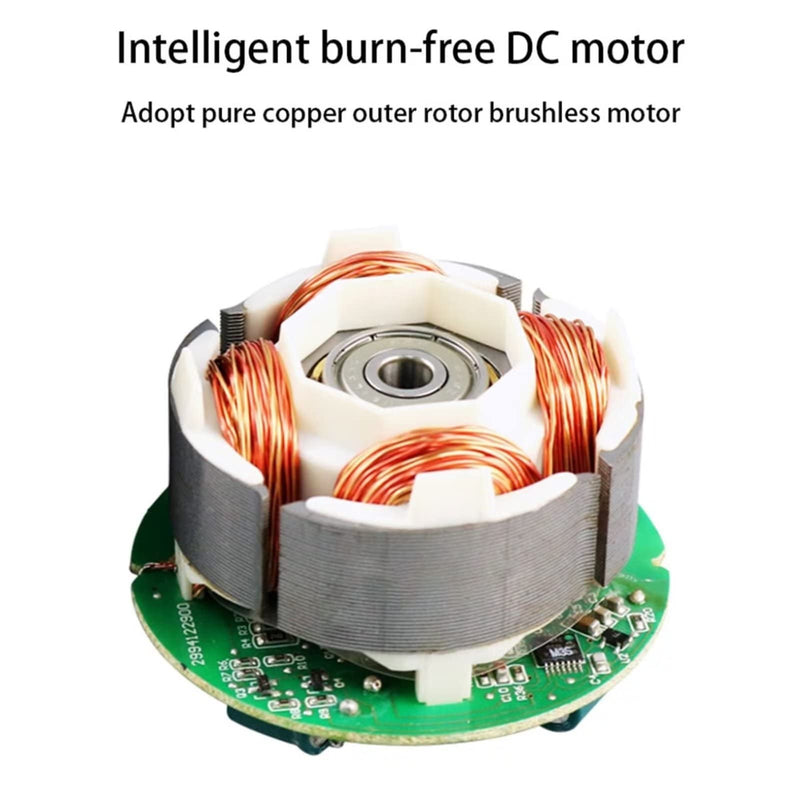 2'' Inline Duct Fan with Power Supply,Bathroom Exhaust Fan Kitchen 12V 6W Mini Blower for Office Hall Hydroponic Kitchen Adjustable speed