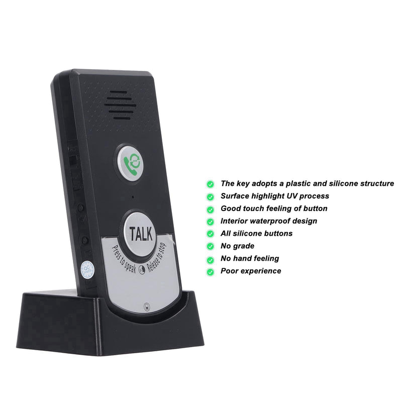 Tyenaza 2 Way Voice Intercom, Super Long Range Intercomunicador Waterproof Intercom Doorbell System Unit, for Home Office Classroom