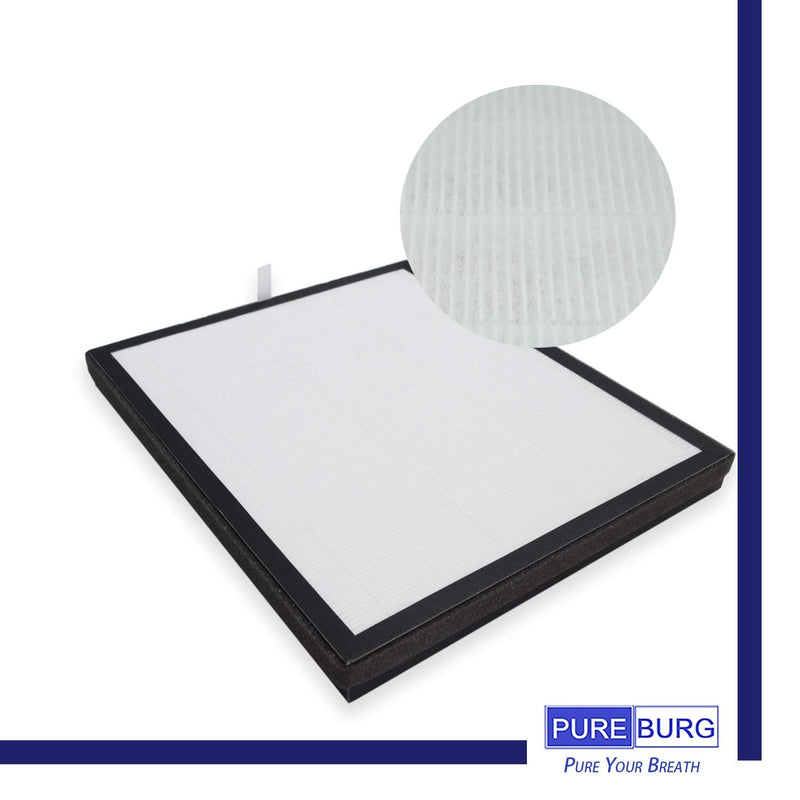 PUREBURG Replacement Filter Compatible with Wagner Switzerland WA777 883 885 886 Series & LEMARC USA WA777 Air Purifiers, Pack of 2, H13 True HEPA Activated Carbon 2-in-1